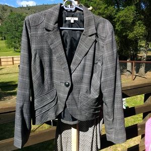 CAbi Blazer grey EUC, fully lined great details
